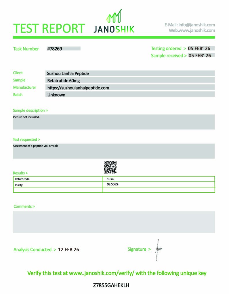 test report (coa)